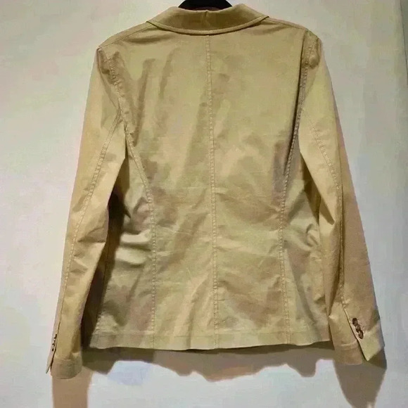 Lafayette 148 New York Thatcher Blazer In Skylight Cotton Size 10 #129 - Picture 3 of 11